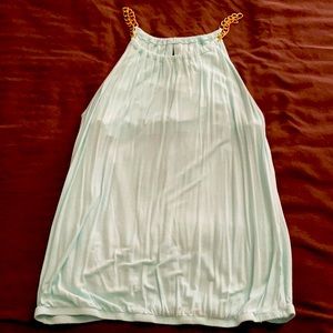 New York & Co mint tank blouse; lightly worn; size L